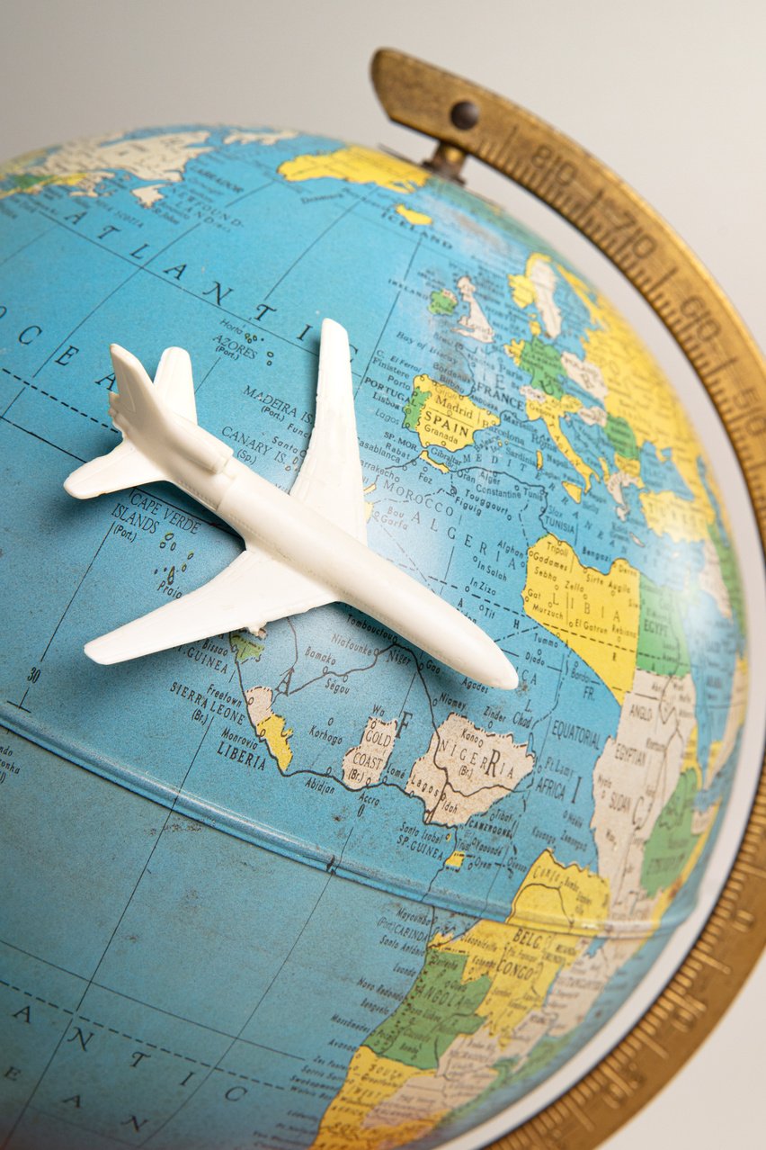 Plane Model on a Globe